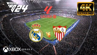 EA FC 24  Real Madrid vs Sevilla  La Liga 2324  Next Gen  Series X 4K60FPS [upl. by Tonl230]