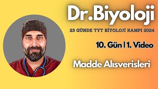 Madde Alışverişleri  23 Günde TYT Biyoloji Kampı yks2024  9 Sınıf [upl. by Htebezile]