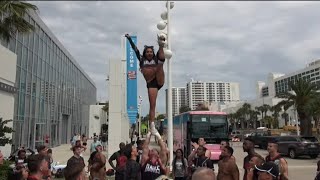 Behind the scenes at Daytona College Nationals with Navarro Cheer Part 2 [upl. by Tollman]