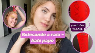 Retocando a raiz 👩‍🦰 bate papo ✌🏻 [upl. by Elkcim]