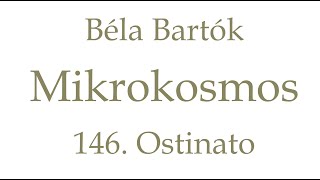 Béla Bartók  Mikrokosmos  146 Ostinato 19321939piano roll [upl. by Haldis]