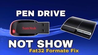 Pen drive Not show in your ps3 how to fix  Mobile se kare fate 32 formate usb pen drive [upl. by Fazeli94]