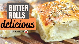 Delicious Butter Rolls  RisingYeast [upl. by Alra]