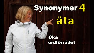 Lär dig svenska Synonymer 4  äta  71 undertexter  Learn Swedish [upl. by Eveivenej]