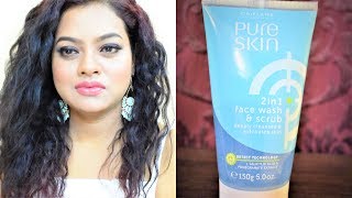 Oriflame Pure Skin 2in1 Face Wash and Scrub Review [upl. by Karisa]