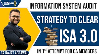 Strategy to Clear ISA 30 in First Attempt  DISA Course by ICAI  By CA Rajat Agrawal [upl. by Aizatsana]