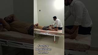 Fracture Rehabilitation at Home  Physiotherapy of Femoral Fracture physicaltherapist fracture [upl. by Ahseila]