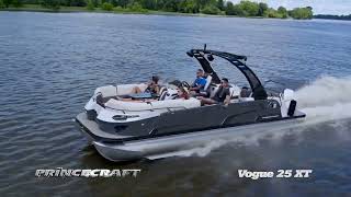 Princecraft  Vogue 25 XT 2023 ponton  pontoon [upl. by Sairu]