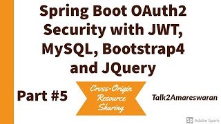 5 CORS  Spring Boot OAuth2 Security  CrossOrigin Resource Sharing [upl. by Milas]