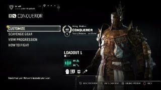 For Honor Rep 40 Conqueror Build 180 GEAR STAT [upl. by Azar]