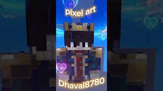 GAMER FLLT 🔥😱 pixel art in Minecraft minecraft shortsfeed pixelart gamerfleAnshuBisht [upl. by Htebirol]