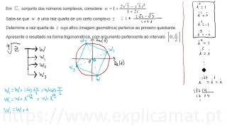 Complexos  Exame Nacional Matemática A 2018 1º Fase  Caderno 2  Ex 9 [upl. by Eaj142]