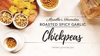 Roasted spicy garlic chickpeas recipe [upl. by Connie]