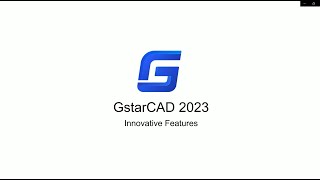 GstarCAD 2023  INNOVATIVE GSTARCAD [upl. by Hgiel]