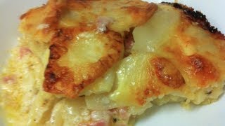 HOW TO MAKE POTATO BAKE  GregsKitchen [upl. by Jaenicke]