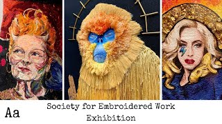 Stunning Embroidery Exhibitions No6  Society for Embroidered Work  Contemporary Stitched Art [upl. by Niall681]