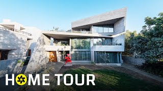 Luxury Brutalist Home in Ahmedabad Gujarat  Beton Brut by The Grid Architects Home Tour [upl. by Eeryn]