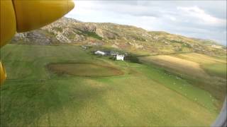 Take off from Colonsay Airport on board Hebridean Air Services BN Islander GHEBO [upl. by Samy680]