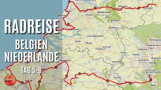 🚴🏻‍♀️⛺️1300 km SoloRadreise Bikepacking durch Belgien und die Niederlande Teil 2 [upl. by Mundy]