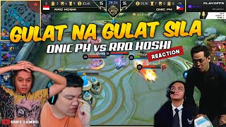 INDO PRO PLAYERS amp CASTERS REACTION SA COMEBACK PLAY NG ONIC PH LABAN SA RRQ HOSHI [upl. by Aikahc887]