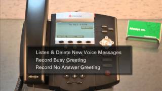 Polycom  How To Set Up Voicemail [upl. by Annahsed967]