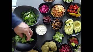 Falafel Bowl  Our very first food video Dont Laugh falafelrecipe saladbowl falafel [upl. by Raji27]