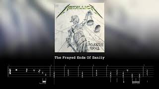 Metallica The Frayed Ends Of Sanity Guitar Backing Track with Tabs [upl. by Catlaina]