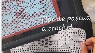 nochebuenas a crochet para mantel o caminos de mesa [upl. by Lepp408]