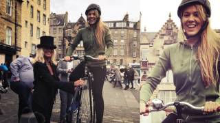 PENNY FARTHING AT The Greater Grassmarket in Edinburgh Scotland [upl. by Thirzi]