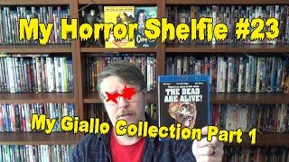 My Horror Shelfie 23  Giallo Collection Part 1 [upl. by Ahsiret]