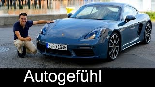 The best Porsche 718 Cayman FULL REVIEW Racetrack test driven new neu 2017 [upl. by Akin]