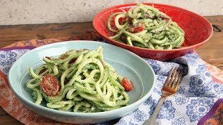 Zoodles with Avocado Pesto Recipe  Episode 1169 [upl. by Fawna]