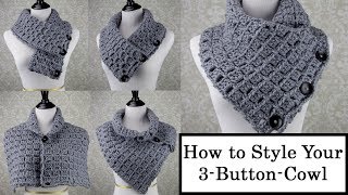 How to Style Your 3ButtonCowl [upl. by Settera489]