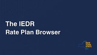 The IEDR Rate Plan Browser [upl. by Willette]