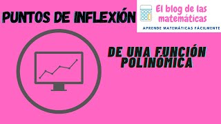 PUNTOS de INFLEXIÓN en FUNCIONES POLINÓMICAS FÁCIL [upl. by Eural319]