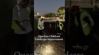 Current Work Quechan Childcare Landscape Improvements landscaping construction shorts YDC [upl. by Glaab]