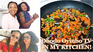 Obodo Oyinbo TV Cooks in Flo Chinyere Kitchen  Flo Chinyere [upl. by Ahsinek]