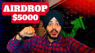 ✅ FREE CRYPTO AIRDROP  Claim 5000 Airdrop Every Month [upl. by Eeima750]