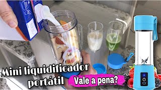 MINI LIQUIDIFICADOR PORTÁTIL CONSEGUE BATER FRUTA FAZ VITAMINA VALE A PENA  DAYANA LAYLA [upl. by Stanton]