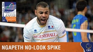 2015 Mens EuroVolley  Championship point by Earvin Ngapeth FRA [upl. by Chae]