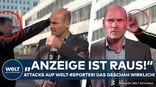 ERFURT Nach TVDuell Höcke vs Voigt Anzeige nach Attacke auf WELTReporter Steffen Schwarzkopf [upl. by Erskine974]