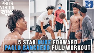 5 ⭐️ Duke signee Paolo Banchero doesn’t miss in PRO workout [upl. by Edroi]