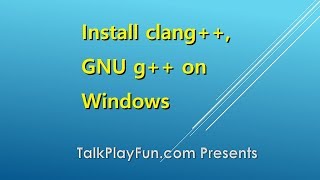 Install MSYS2 clang GNU GCCg on Windows [upl. by Ace]