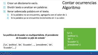 Contar ocurrencias con diccionarios  python [upl. by Hamrah240]