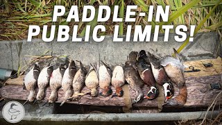 Louisiana PUBLIC LAND Duck Hunt  2Man Limit [upl. by Nairrad]