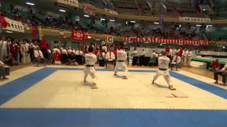 Kanku Dai realizado por el equipo de Japón  2014 13th Funakoshi Gichin Cup [upl. by Yelnet]