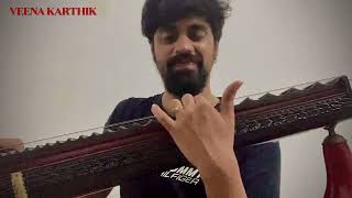 Aakasham Enatido  Ilayarajas Composition  Veena Karthik [upl. by Anema]