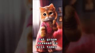 Dhana  Cat Groom 😺 Dressed to Kill Todayytshortsyoutubeshortstrending [upl. by Margit]