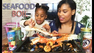 SEAFOOD BOIL MUKBANG KING CRAB  OCTOPUS  MUSSELS MUKBANG┃EATING SHOW┃킹크랩 먹방 [upl. by Amre]