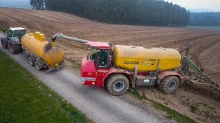 Lohnunternehmen Reiff  HOLMER TerraVariant 600  2 FENDT with slurry tanker [upl. by Llet]